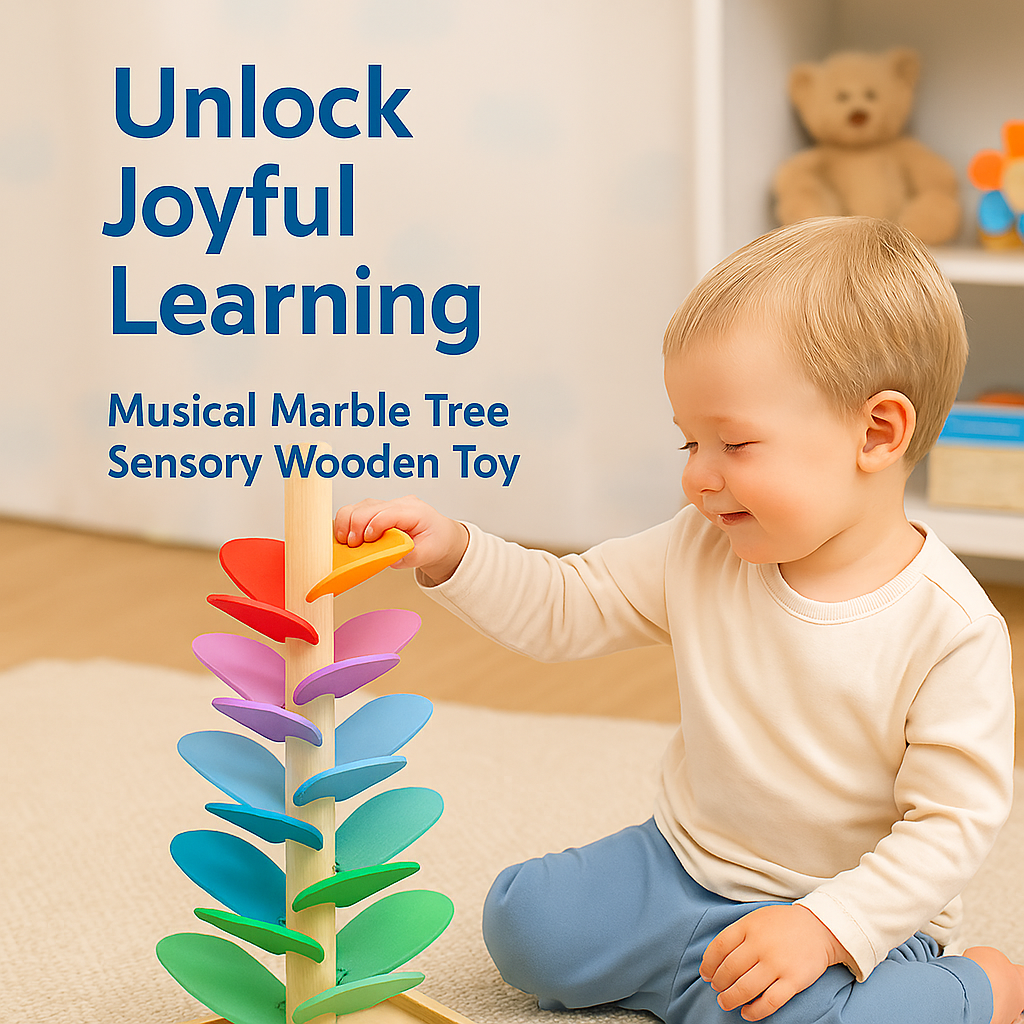 Musical Marble Tree – Wooden Sensory Toy for Toddlers